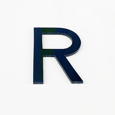 MOJI-R  東芝ライテック 【文字：R】  純正  電池内蔵階段灯ブラケット用文字 55mmタイプ  【送料全国一律275円】