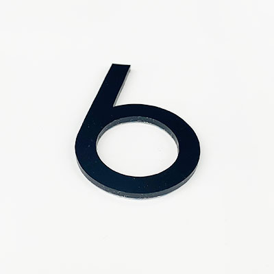 MOJIN-6 東芝ライテック 【数字:6または9】 純正 電池内蔵階段灯ブラケット用文字 35mmタイプ 【送料全国一律275円】