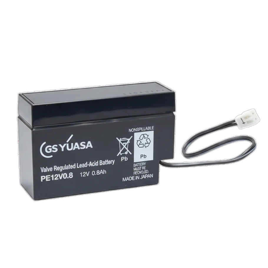 PE12V0.8 (W3) GSユアサ製 新品 小形制御弁式鉛蓄電池 12V0.8Ah/20HR PEシリーズ