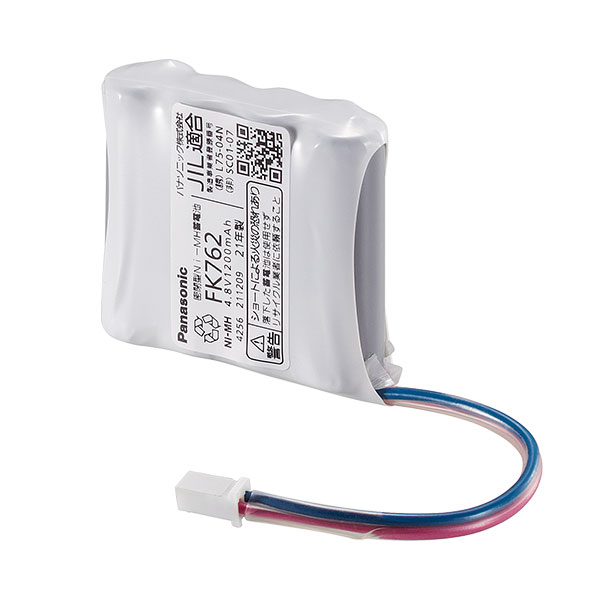 FK762 パナソニック 誘導灯器具用交換電池 メーカー純正品 4.8V1200mAh