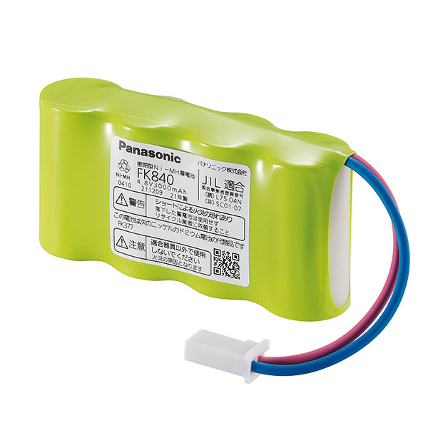 FK840 パナソニック 純正部品 新品 誘導灯器具・非常灯器具用交換電池 4.8V3000mAh（FK377/FK687後継品） ニッケル水素電池 [SOU]