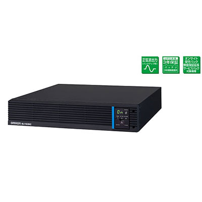 BU150RC オムロン製 1500VA/1200W バッテリ6台増設可能 常時インバータ UPS(無停電電源装置)