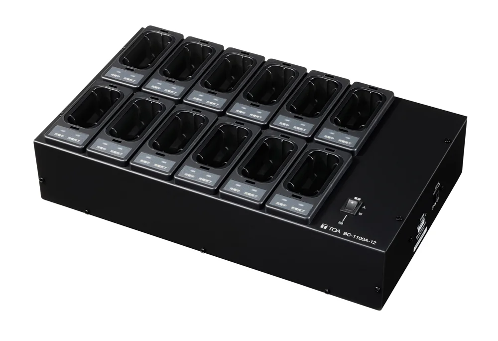 BC-1100A-12 TOA 新品 最大12台同時充電対応 ワイヤレスガイド用充電器