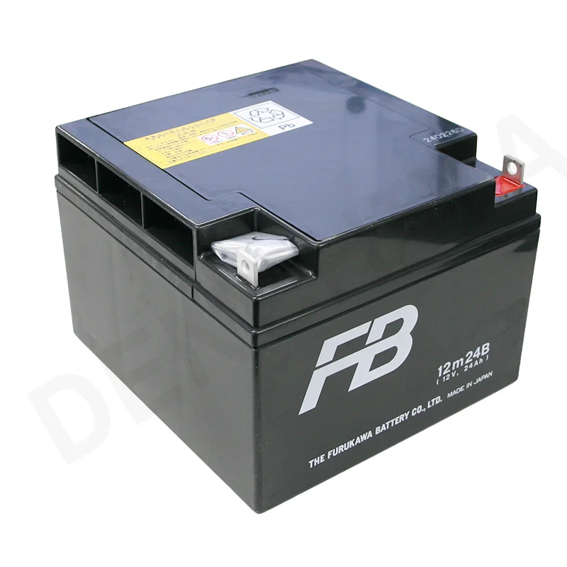 12M24B 古河電池製 新品 小型制御弁鉛蓄電池 mシリーズ【通常納期約2.5ヶ月以上】