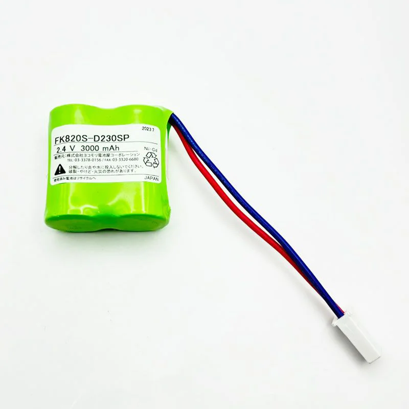 FK381相当品 電池屋製 新品 パナソニック誘導灯用交換電池 <FK671/FK820相当品(同等品)> 2.4V2500mAh<年度シール付き> コネクター付きそのまま取付できます。