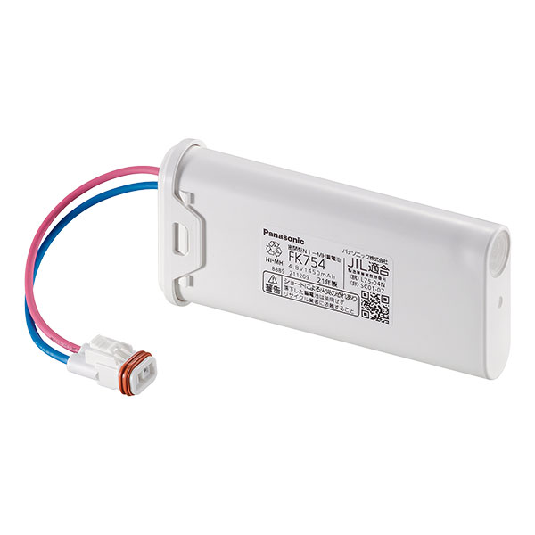 FK754 パナソニック 純正品 新品 誘導灯器具・非常等器具用交換電池 メーカー純正品 4.8V 1450mAh ニッケル水素電池