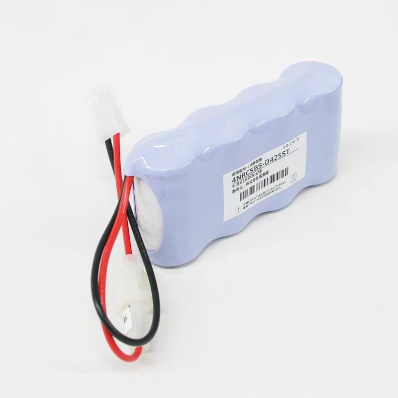 4NR-C-SB相当品 電池屋製 新品 東芝ライテック製誘導灯・非常灯用交換電池 4.8V1800mAh＜年度シール付き＞ コネクター付きそのまま取付できます。