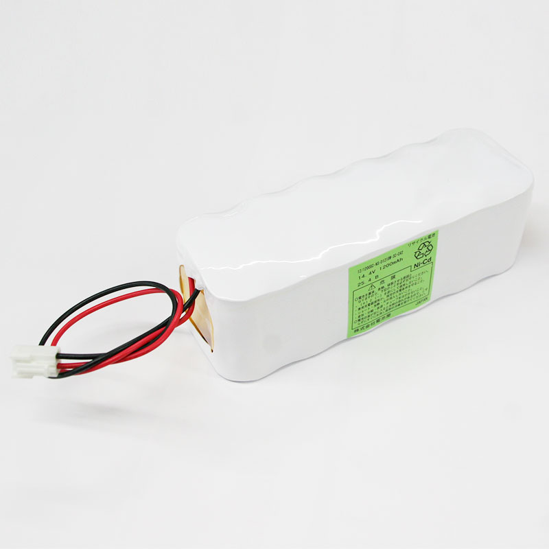 12/1200SC-N 相当品 GSユアサ製相当品 組電池製作バッテリー キング通信 伝送装置 等用 14.4V1200mAh VHR-2Nコネクタ付