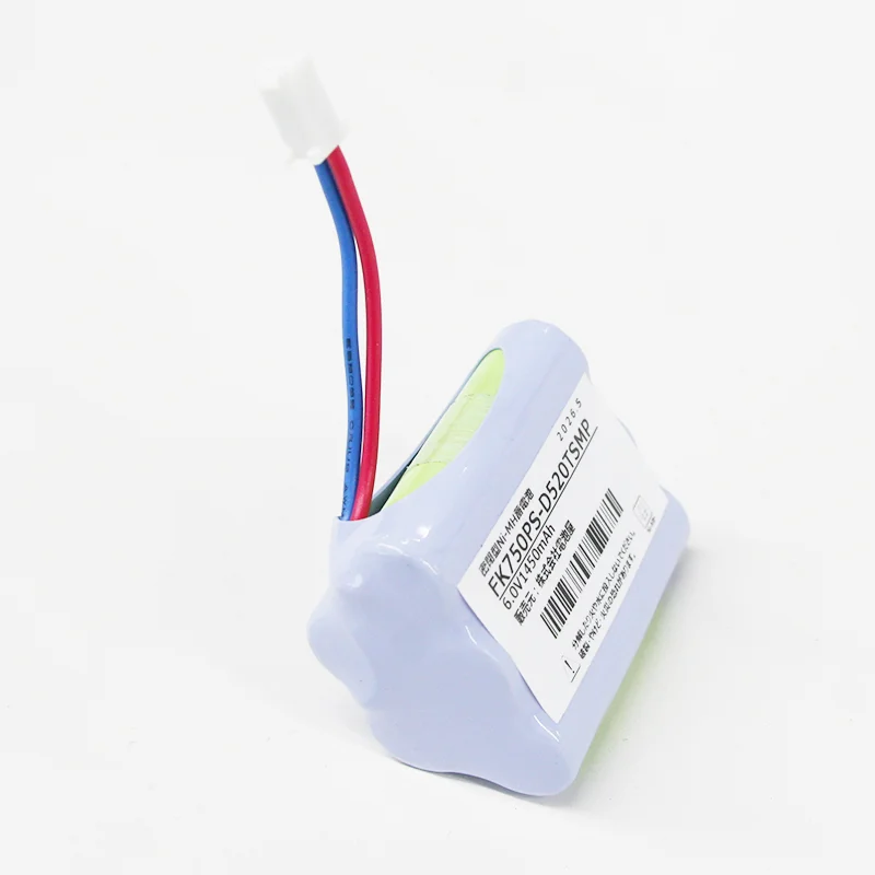FK750P相当品 電池屋製 新品 パナソニック誘導灯用交換電池 6.0V1450mAh <年度シール付き> コネクター付きそのまま取付できます。