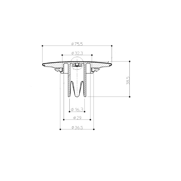 AFKA117N2 TOTO 純正部品 新品 フランジレス用密閉栓 浴槽周り部品