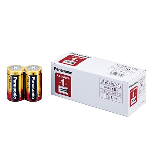 LR20XJN/10S パナソニック メーカー純正品 新品 単1形アルカリ乾電池 10本パック