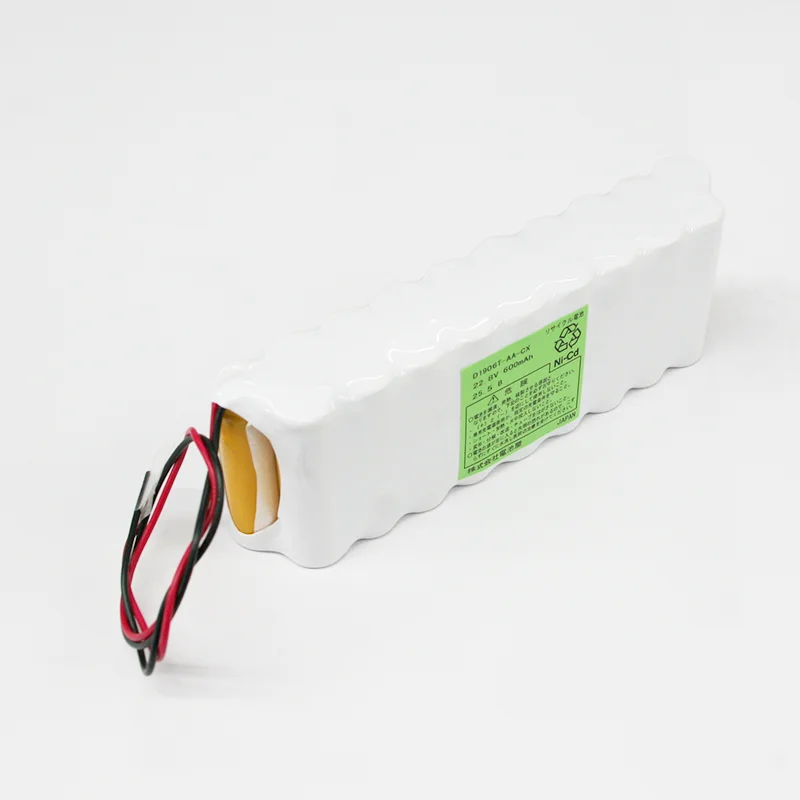 19N600AAC相当品 組電池 22.8V600mAH 俵型 リード線のみ