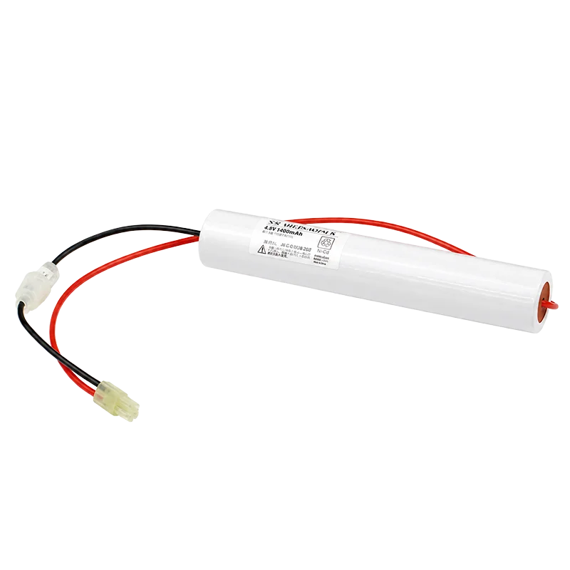N-3CAHLP相当品 電池屋製新品 誘導灯・非常灯器具用交換電池 3.6V2000mAh  FSK011相当品 ＜年度シール付き＞ コネクター付きそのまま取付できます。
