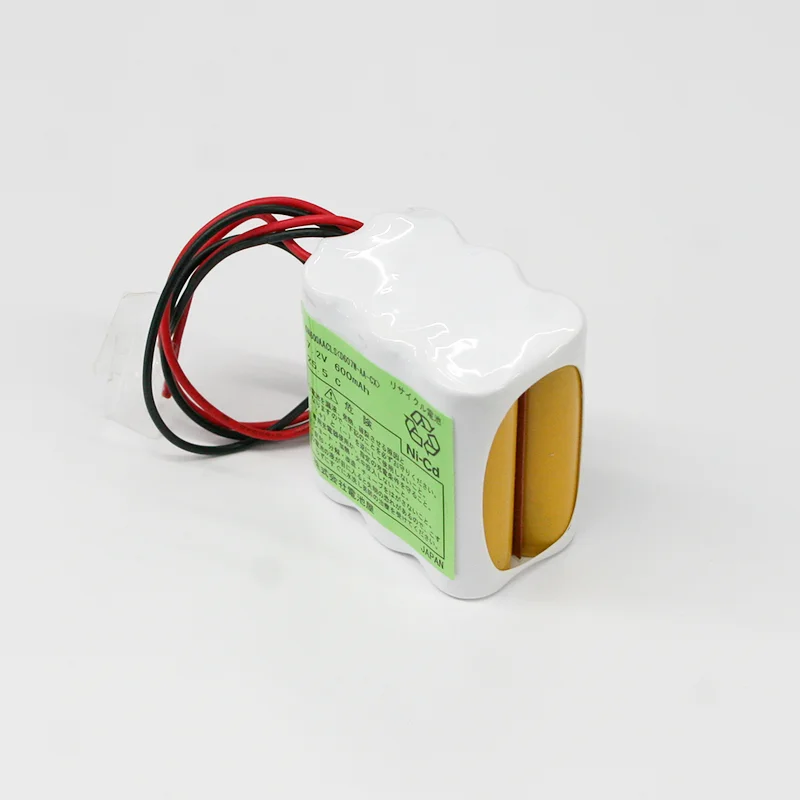 6N-600AACL 相当品 電池屋製新品 W型 SANYO製相当品 組電池製作バッテリー AIKHO(アイコー)製CPU9500用バッテリー 等用 7.2V600mAh リード線のみ