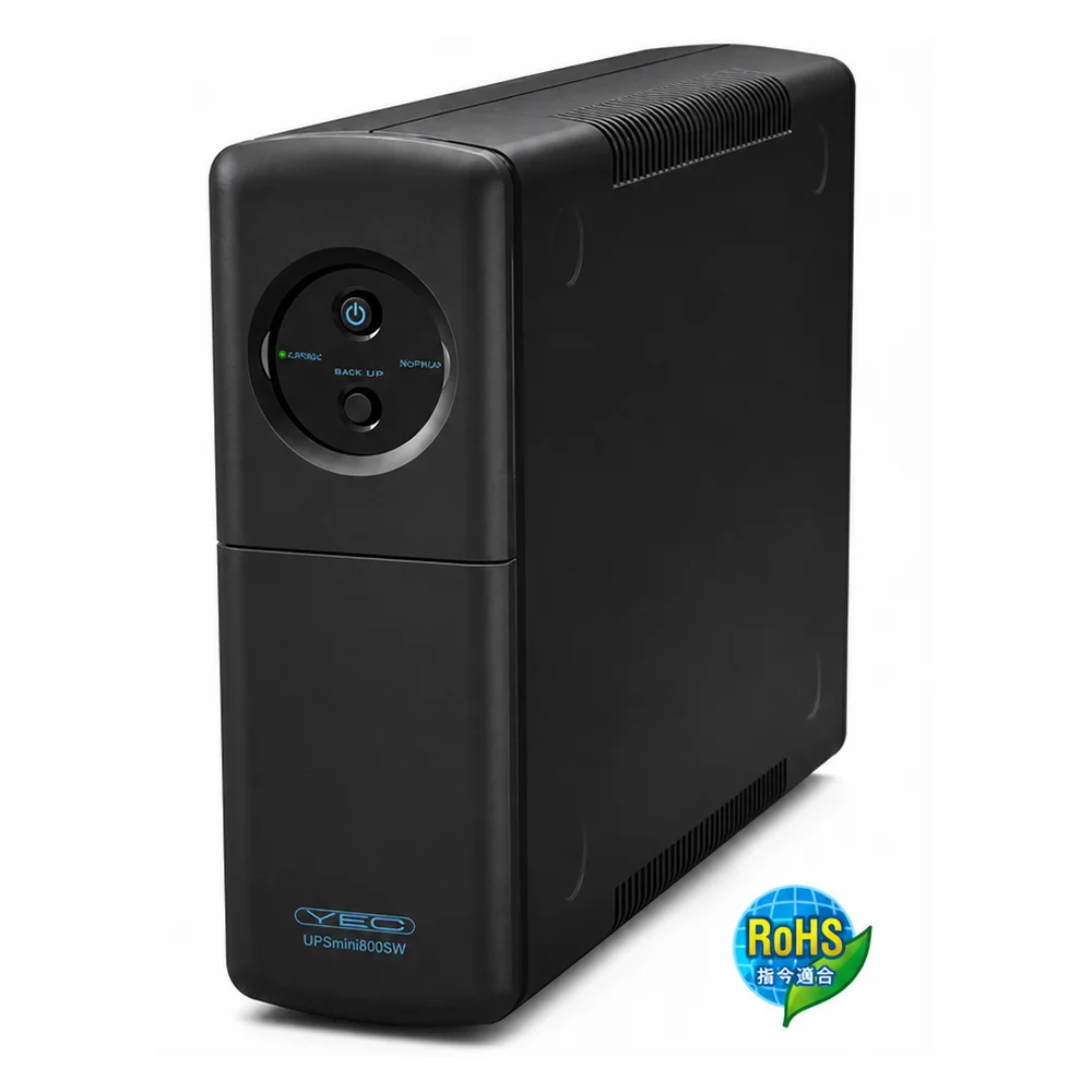 YEUP-081MASW ユタカ 新品 コンパクトタイプ 常時商用正弦波出力 UPSmini800SW UPS(無停電電源装置)
