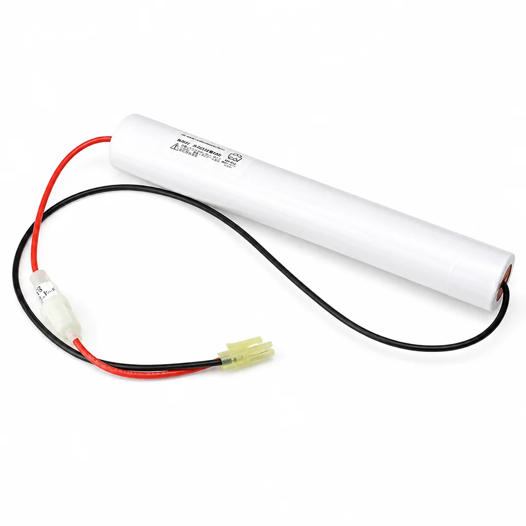 4N19HA相当品 電池屋製新品 三菱電機製非常灯器具用交換電池 4.8V1800mAh<年度シール付き> コネクター付きそのまま取付できます。