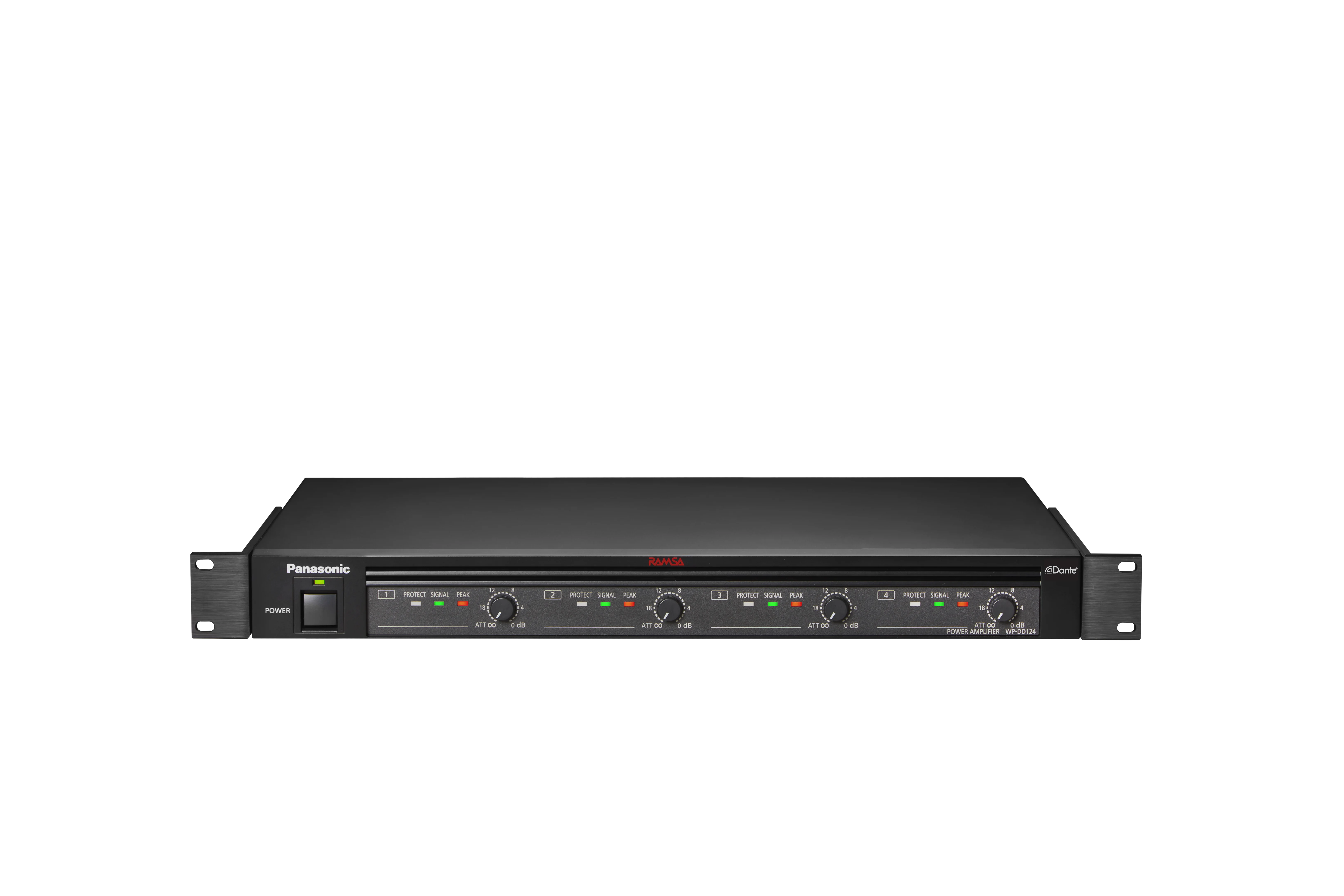 WP-DD124DAN パナソニック デジタルパワーアンプ 120W 4ch DANTE付