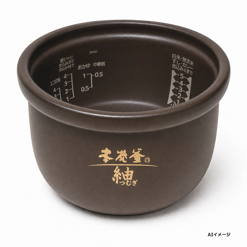 【在庫特価品】M15X52340 三菱電機 純正部品 新品 内なべ 炊飯器用 本炭釜「紬」 1.0L ( 5.5合炊き用) MITSUBISHI