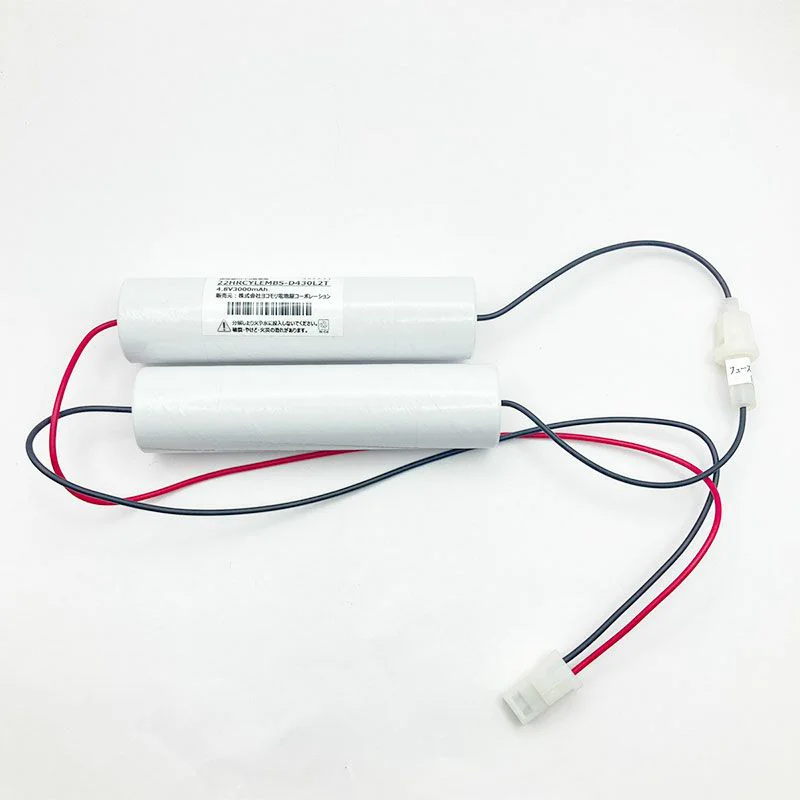2-2NR-CX-LEB相当品 電池屋製 新品 東芝ライテック製非常灯用交換電池  ＜年度シール付き＞ コネクター付きそのまま取付できます。