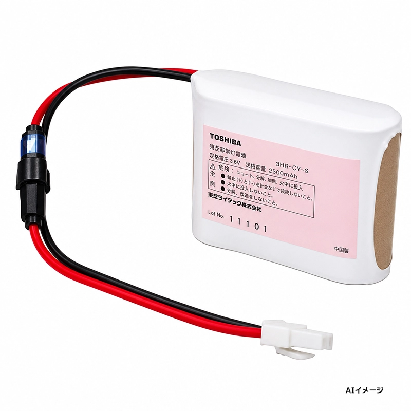 3HR-CY-SB 東芝ライテック  メーカー純正品 新品 誘導灯用・非常灯用交換電池 3.6V3000mAh