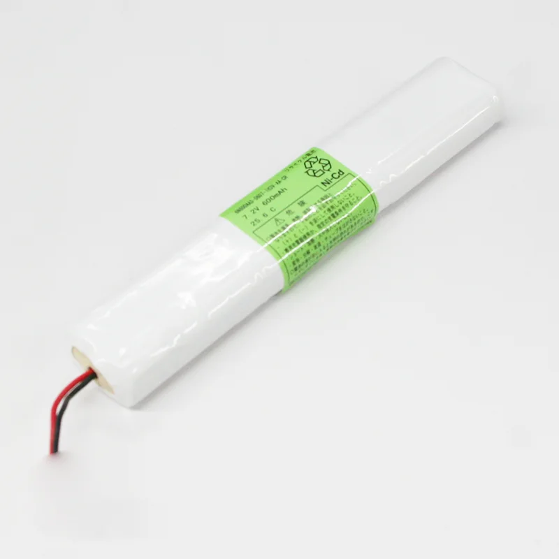 6N-600AA相当品 電池屋製新品 1H3V型 SANYO Cadnica製相当品 組電池製作バッテリー ANY ARD-1216T ギロチン 等用 7.2V600mAh リード線のみ
