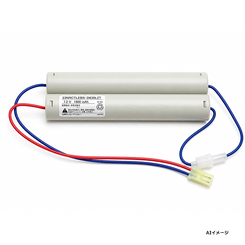 2-3NR-CT-LEB相当品 電池屋製 新品 東芝ライテック非常灯用交換電池  ＜年度シール付き＞ コネクター付きそのまま取付できます。
