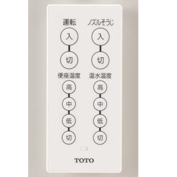 TCA393 TOTO 純正部品 ウォシュレット（温水洗浄便座）管理清掃用リモコン