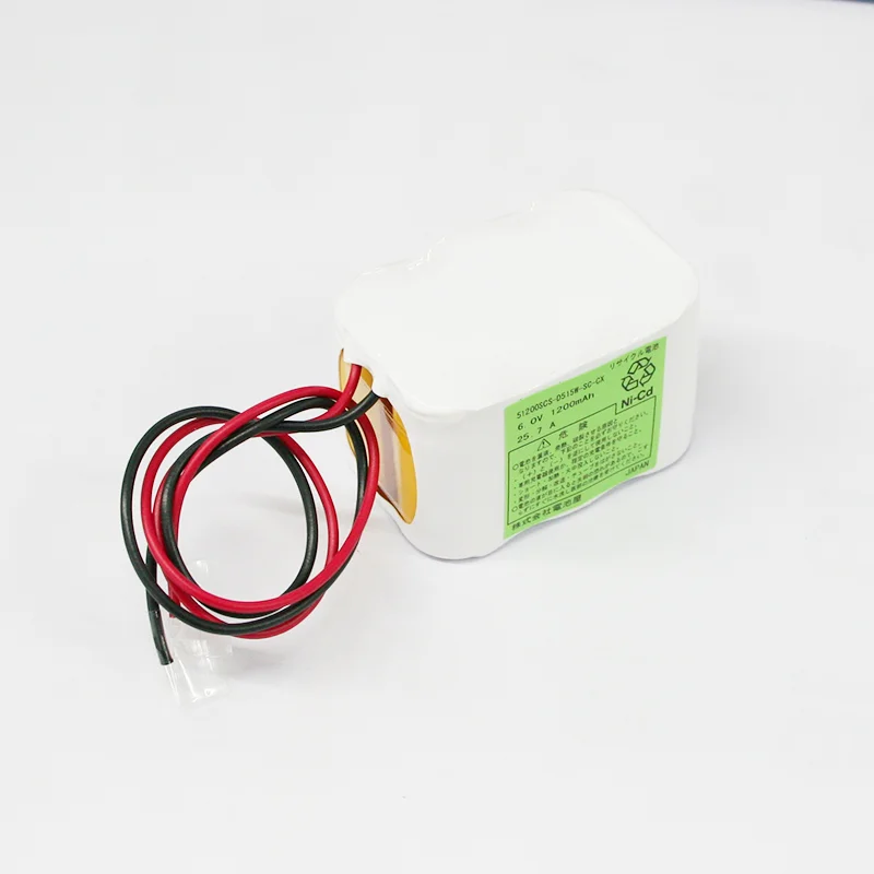 5/1200SC相当品 6V1200mAh 組電池 W型 リード線切りっぱなし