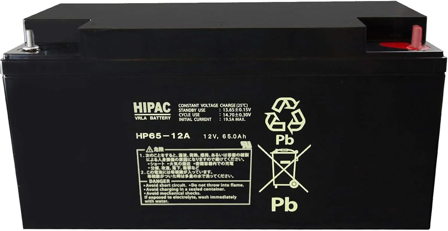 HP65-12A エナジーウィズ 純正部品 新品 (12P650) 標準タイプ鉛蓄電池  (旧:新神戸、日立化成、昭和電工) 《ハイパック》 HPシリーズ 【端子形状:B7】