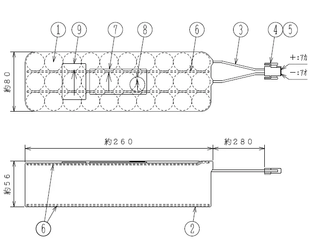 KR1.8C-30T相当品 三洋ジーエスソフトエナジー相当品 ガス漏れ警報盤用バッテリー 36V1800mAh 統一コネクタ RE01571相当品 認定品