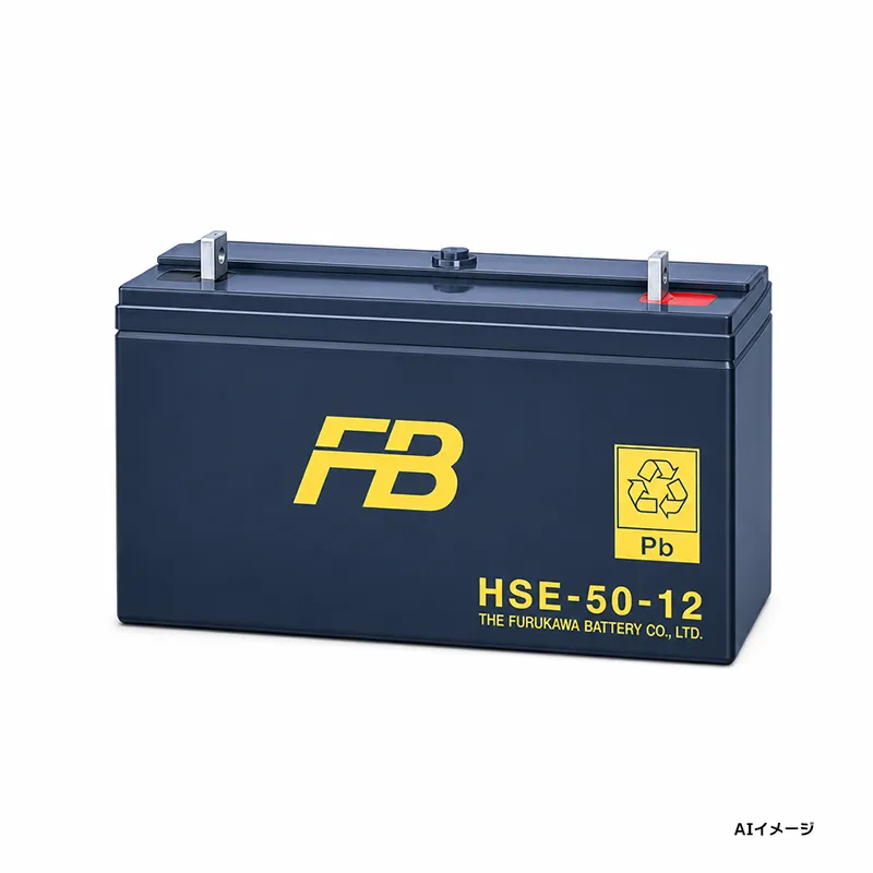 MSE-50-12 制御弁式据置鉛蓄電池 古河電池 12V50Ah（10時間率） 消防法認定品 【受注生産品】【メーカー直送品】