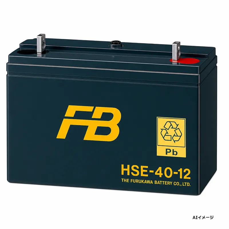 HSE-40-12 古河電池製 新品 制御弁式据置鉛蓄電池 12V40Ah HSEシリーズ  【受注生産品】【メーカー直送品】