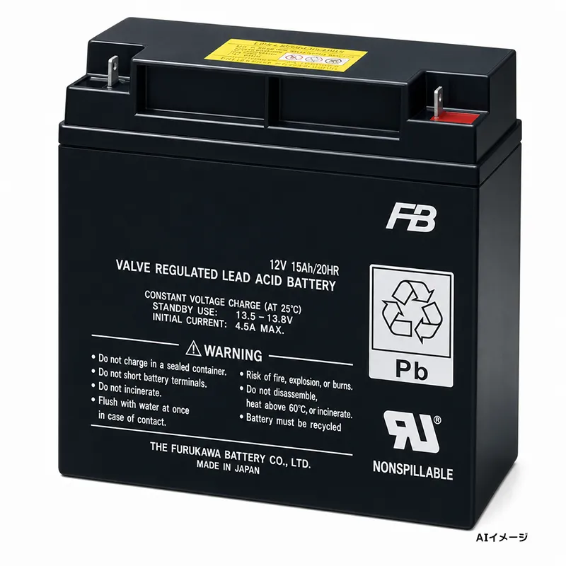 FLH12400 B2端子ボルト・ナット 古河電池 純正品 新品 小形制御弁式鉛蓄電池 12V40.0Ah FLHシリーズ 【メーカー直送品】【時間指定不可】