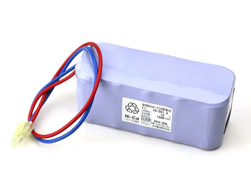 10-SC1.2相当品 古河電池相当品 電池屋製 組電池 W型12V1200mAh コビシコネクタ付 ヒューズなし