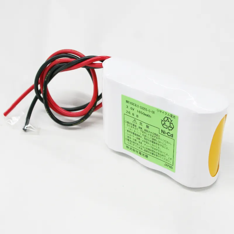 NR1.65C-3L 相当品 電池屋製新品 日本電池（GS）製相当品 組電池 3.6V1650mAh S型 リード線のみ