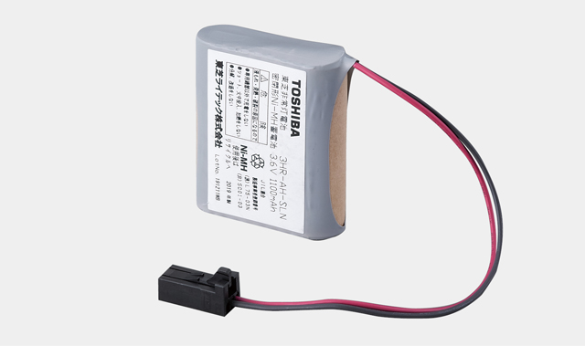 3HR-AH-SLNB 東芝ライテック 新品 電池内蔵専用形非常灯用交換電池 3.6V 100mAh 【受注生産品1.5ヶ月】