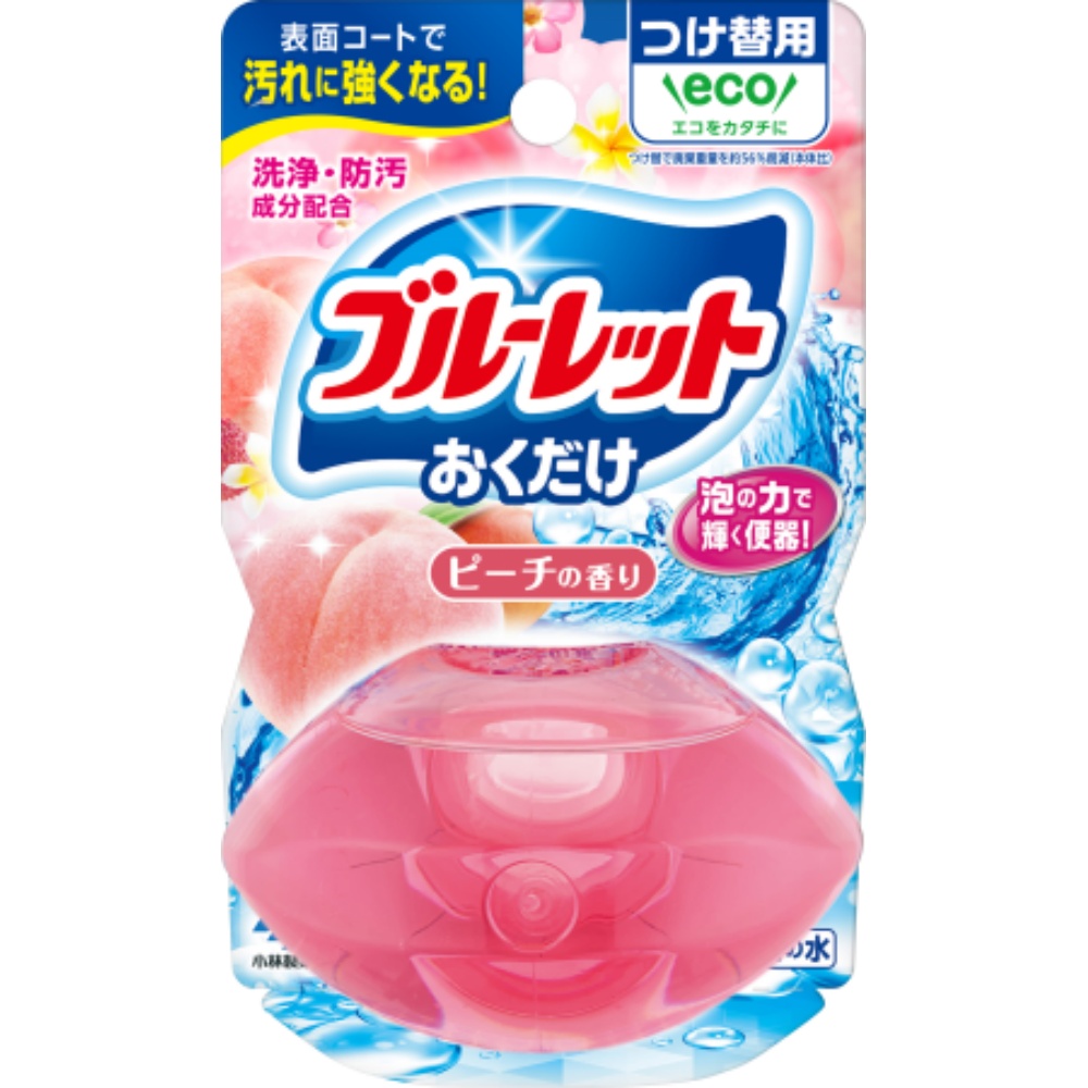 小林製薬 純正品 液体ブルーレットおくだけつけ替用 ピーチの香り 4987072090992【単品販売。ケース販売ではございません。】