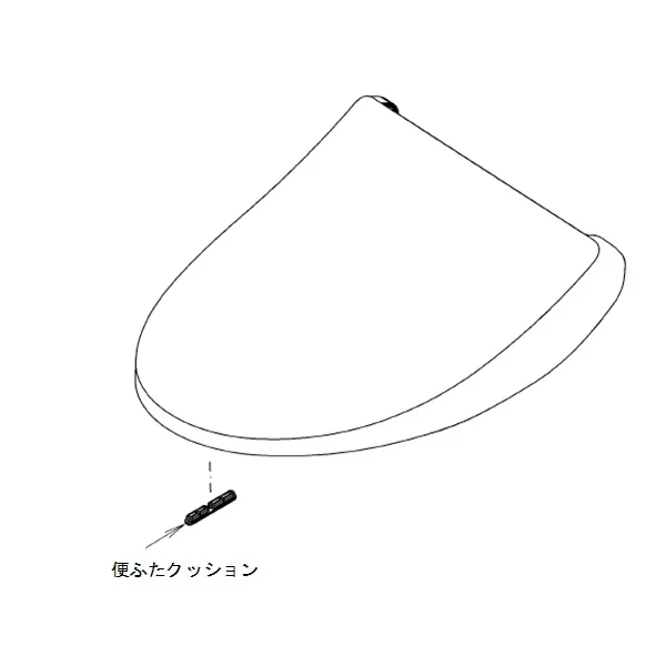 TCM7966#NW1 ホワイト TOTO 純正部品 新品 便ふた組品(エロンゲート)