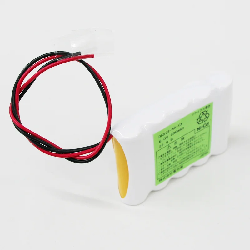 6V600mAh 組電池製作バッテリー 5N-600AA相当 D507S-AA-CX エレベータ用等