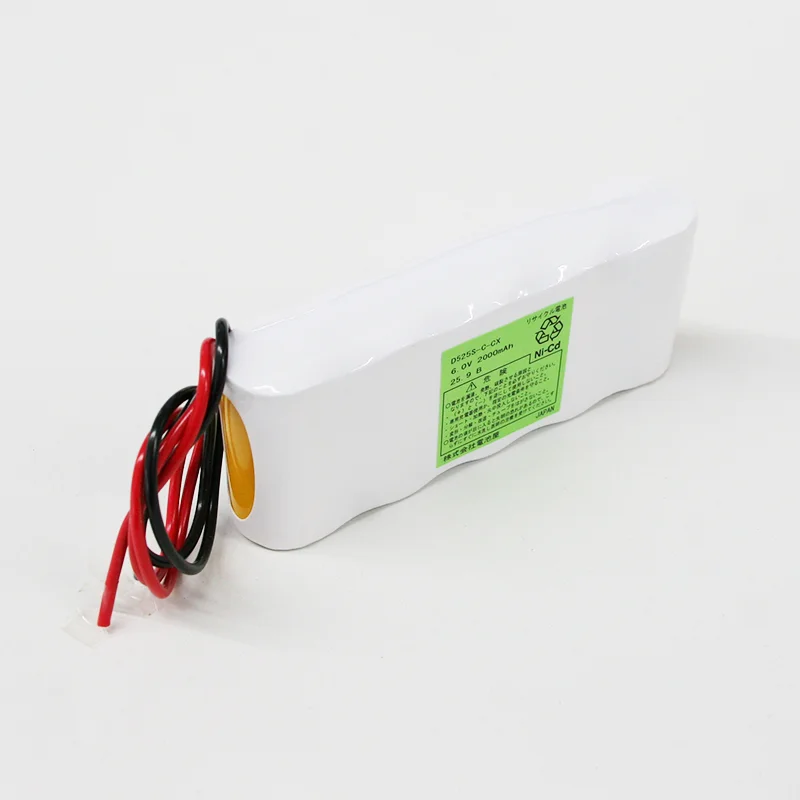 6V2000mAh 組電池製作バッテリー 5KR-2.0CH相当 D525S-C-CX エレベータ用等