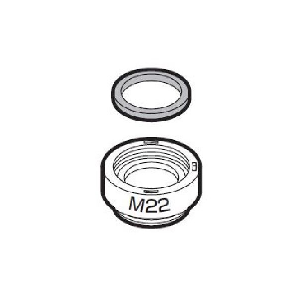 THD7-1 TOTO 純正部品 取り付け部品（外ねじ水栓用、M22×P1．00）【送料全国一律275円】