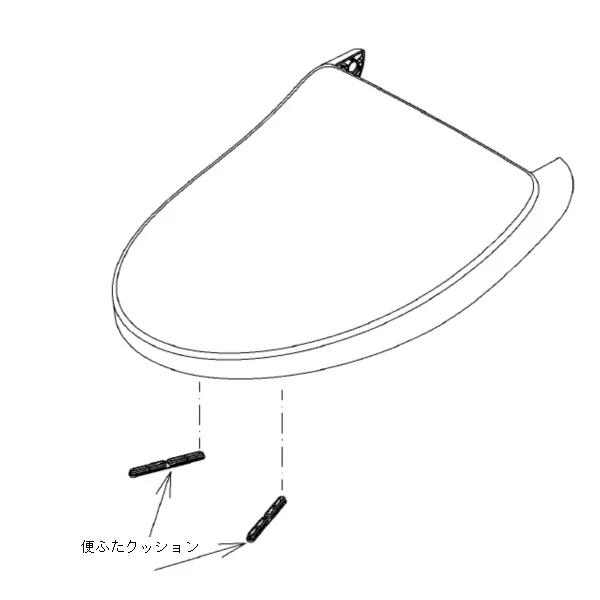 TCM13814R#NW1 ホワイト TOTO 純正部品 新品 便ふた組品 E/R兼用 トイレ部品