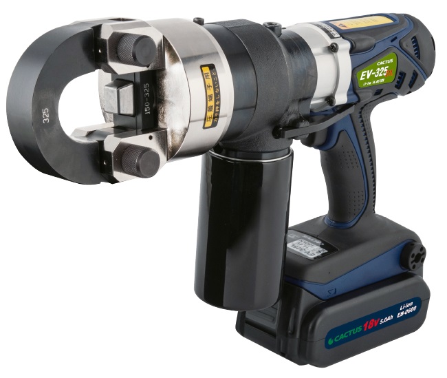 EV-325DL-DB カクタス 18V/14.4V兼用圧着工具  予備バッテリー付きセット CACTUS