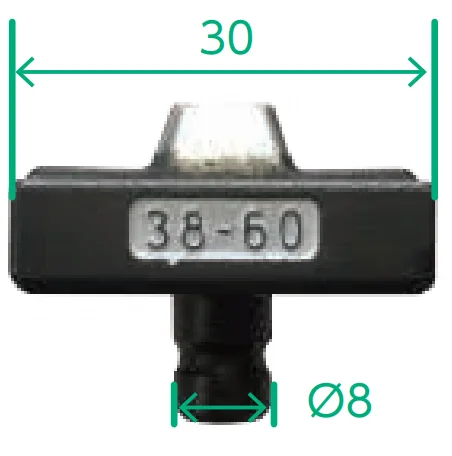 EV60DL-D38 カクタス 純正品 圧着ダイス 押ダイス 38-60 EV-60DL他用 CACTUS