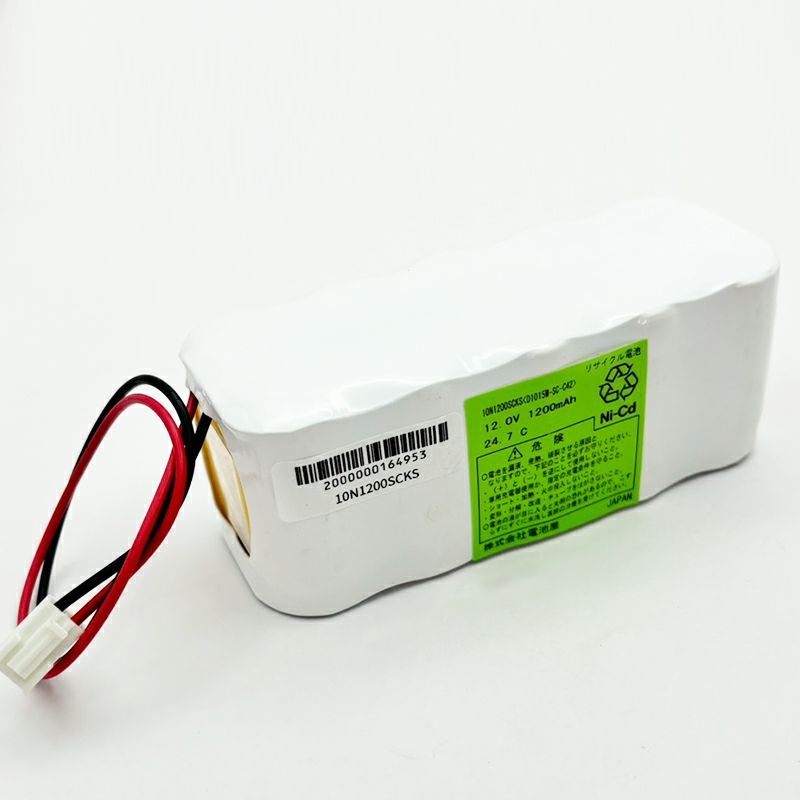 10N-1200SCK相当品 電池屋製新品 W型 12V1200mAh JST VHR-2Nコネクター付き SANYO相当品 電池屋組電池