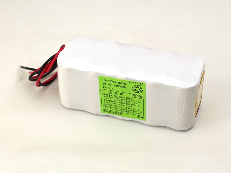 10N-1200SCL相当品 12V1200mAh W型 SANYO相当品 リード線のみ