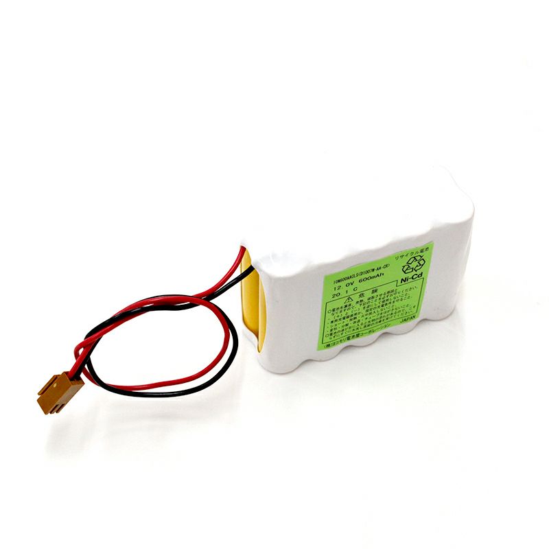 10N-600AACL (10N600AACL) 相当品(同等品) SANYO製相当品 組電池製作バッテリー W型 12V600mAh 茶コネクタ（ JAE IL-2S-S3L）付