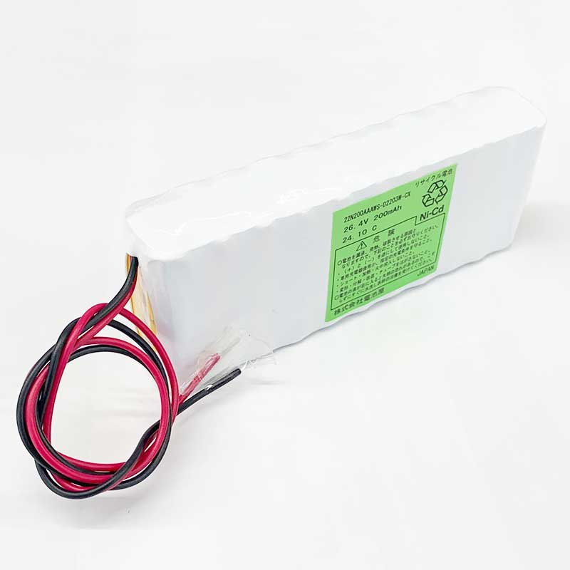 22N200AAA-W相当品 電池屋製新品 HITANICA相当品 組電池 26.4V200mAh リード線のみ 新神戸電機相当品