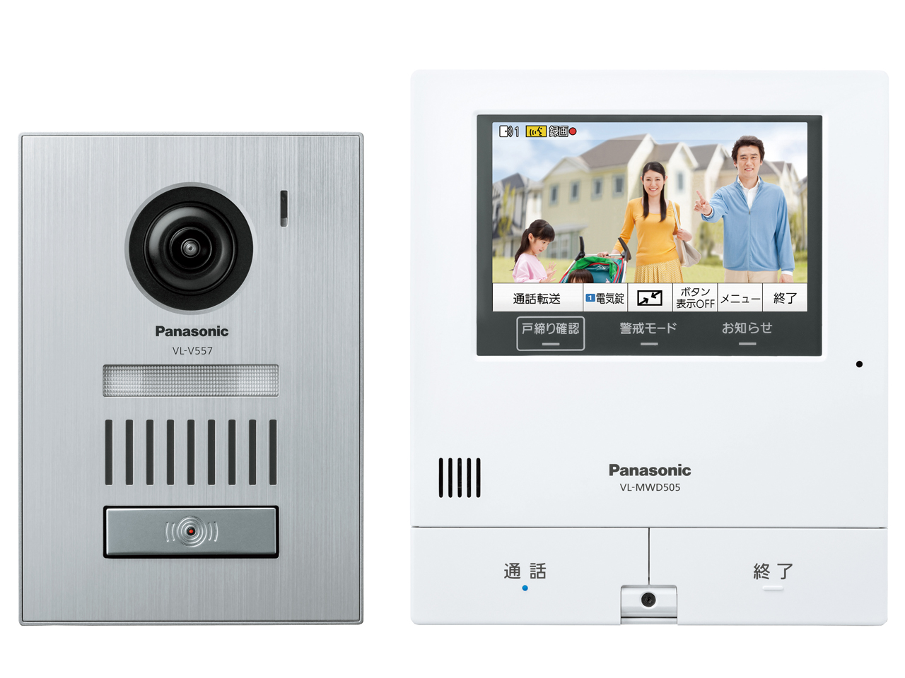 VL-SVD505KS パナソニック 新品 テレビドアホン どこでもドアホン 宅配ボックスCOMBO、COMBO-LIGHTとの連携で荷受けをお知らせ 見知らぬ来訪者にはドアホンが応答する「あんしん応答」