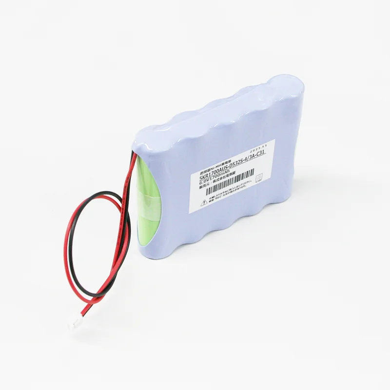 5KR-1700AU相当品 電池屋製新品 SANYO製相当品 組電池製作 クランプ式接地抵抗計 電源 マルチ計測器 MET-1 等用 6V1700mAh コネクター付き